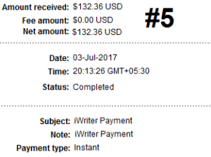 iWriter Payment Proof 5