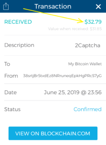 captcha jobs payment proof