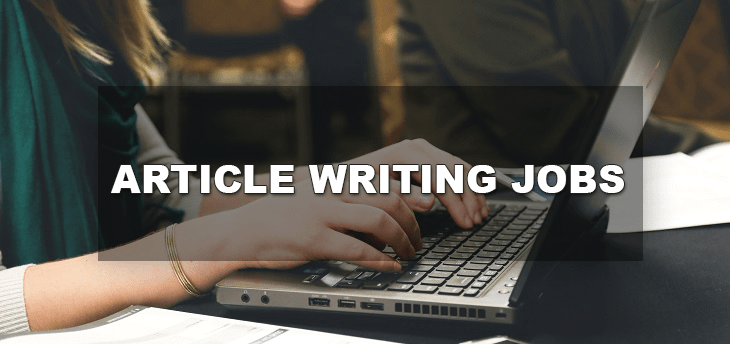 Get paid to write articles online