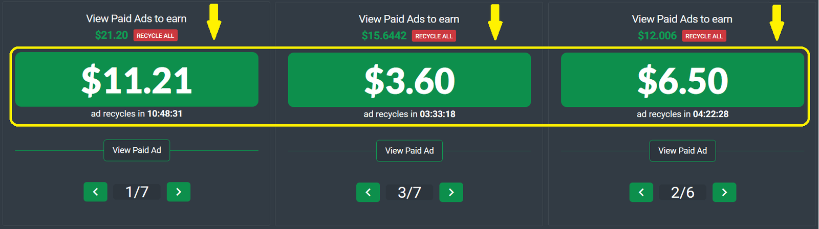 Big Paid Ads on PtcShare