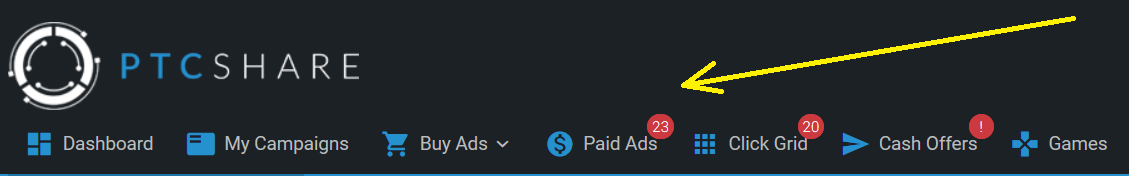 ptcshare paid ads